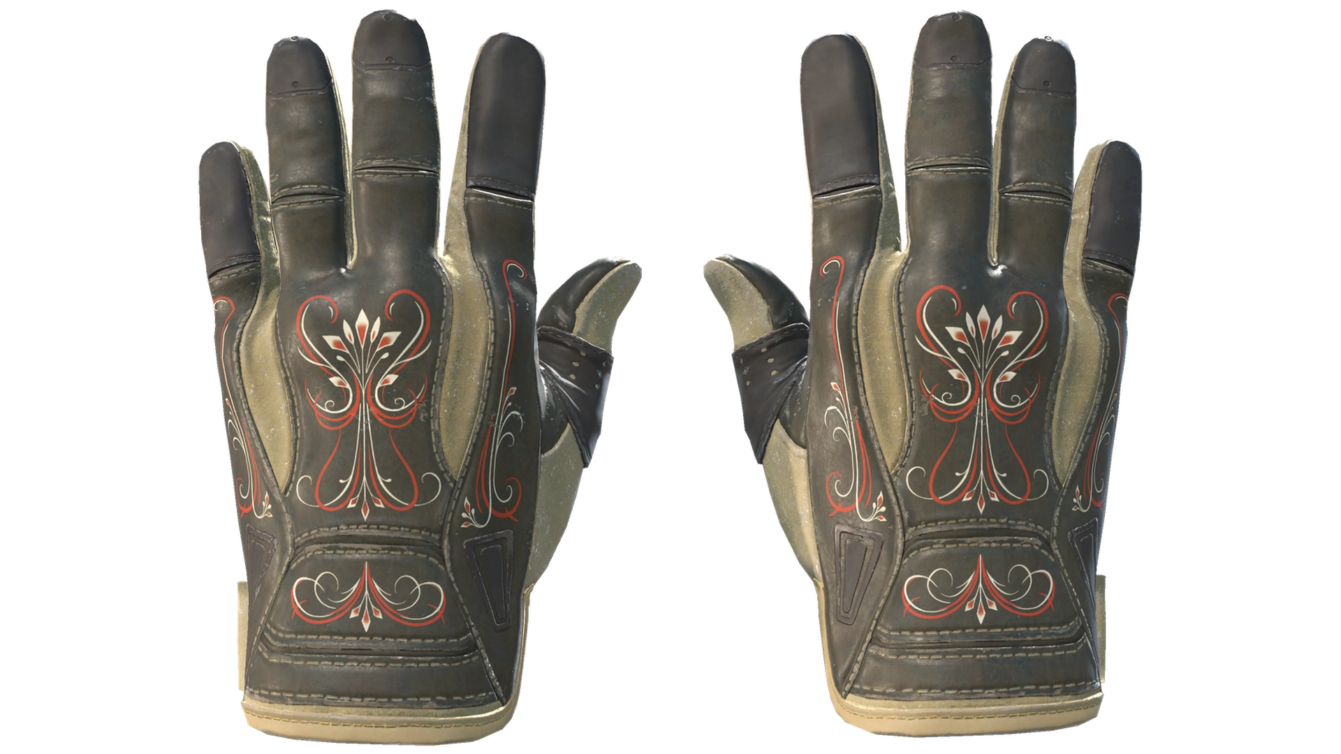 ★ Sport Gloves | Creme Pinstripe (Well-Worn)
