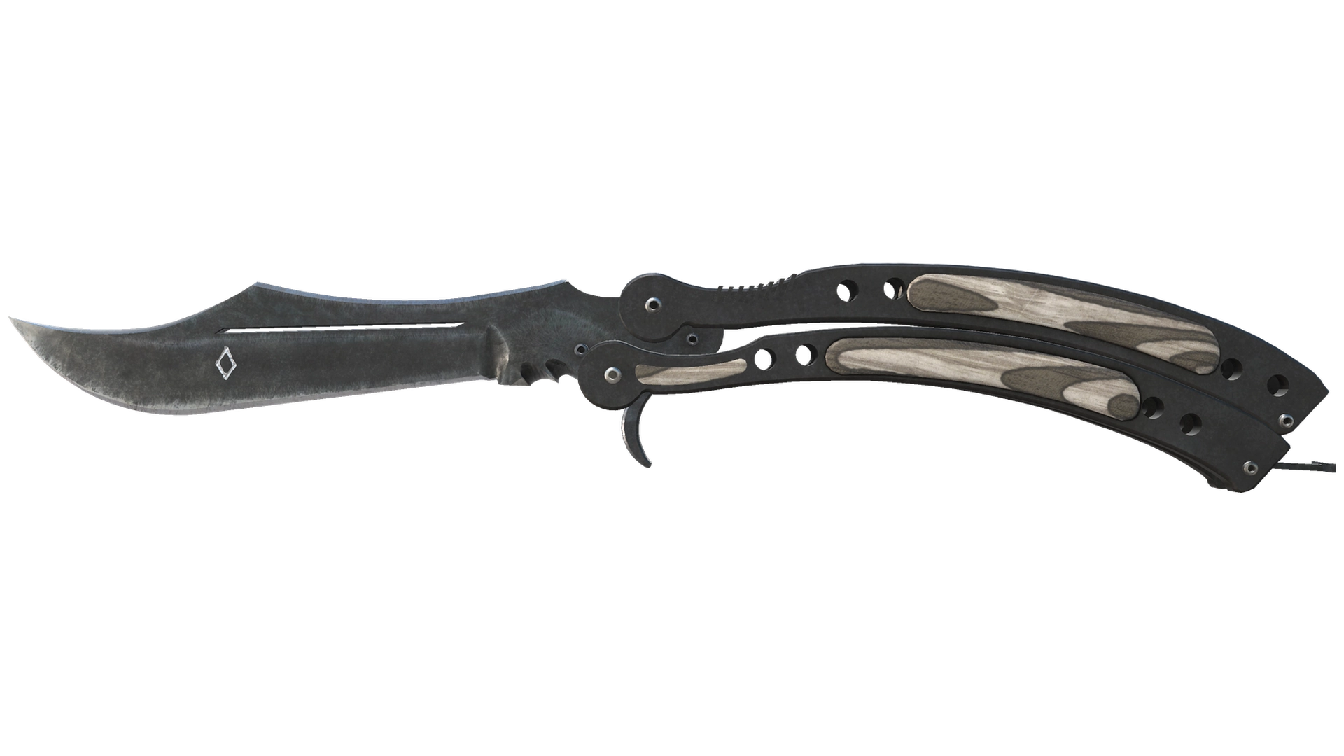 ★ StatTrak™ Butterfly Knife | Black Laminate (Field-Tested)