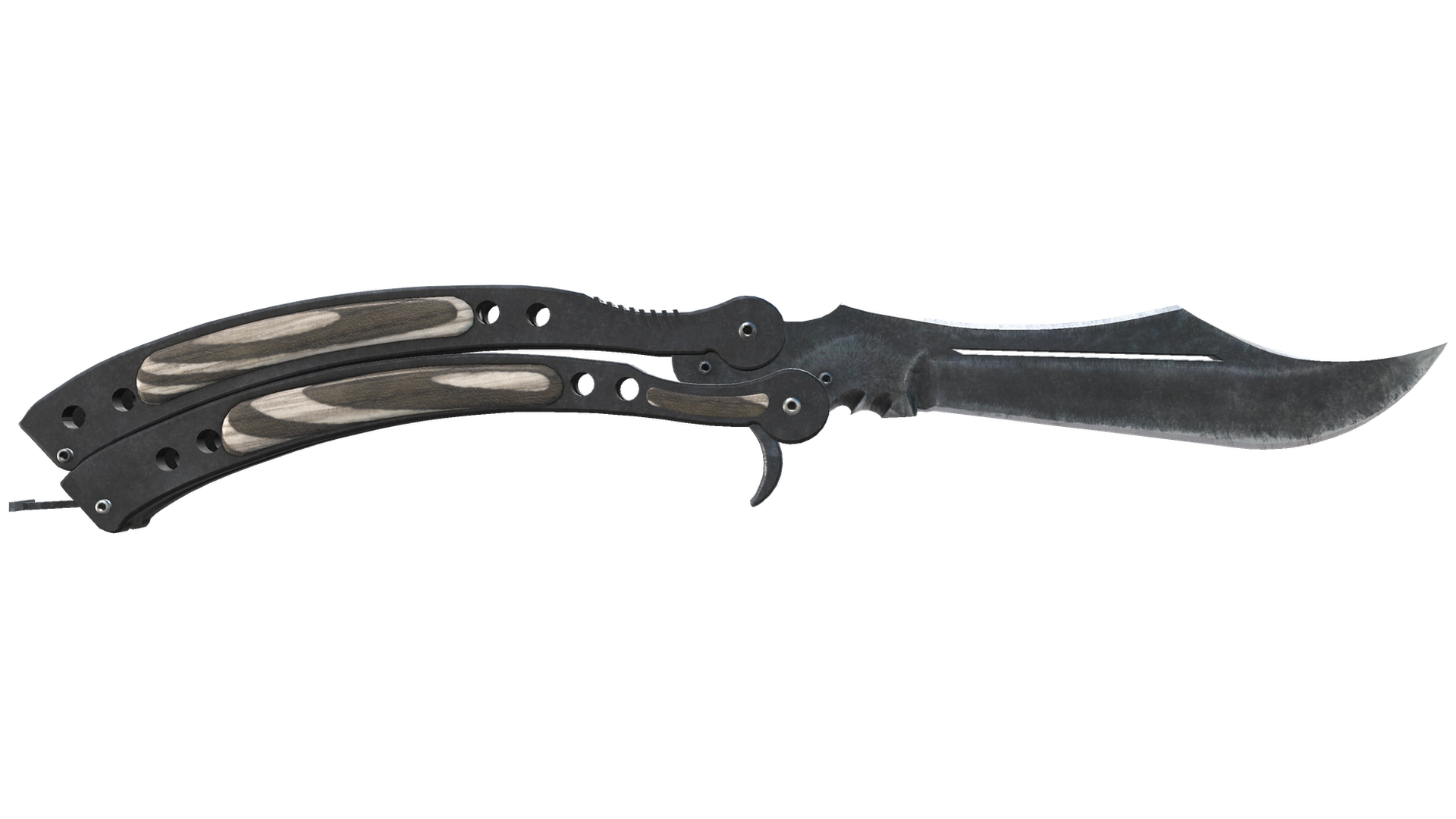 ★ StatTrak™ Butterfly Knife | Black Laminate (Minimal Wear)