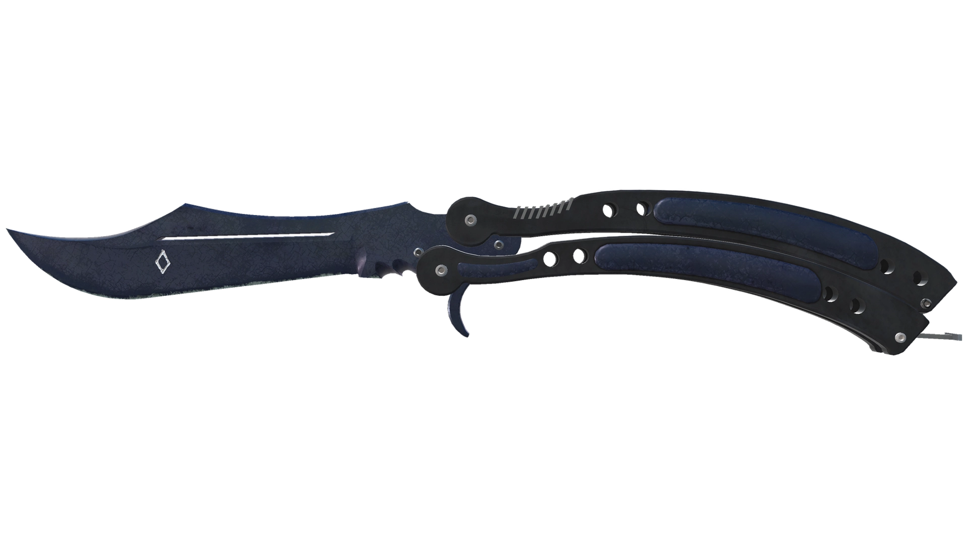 ★ StatTrak™ Butterfly Knife | Blue Steel (Battle-Scarred)
