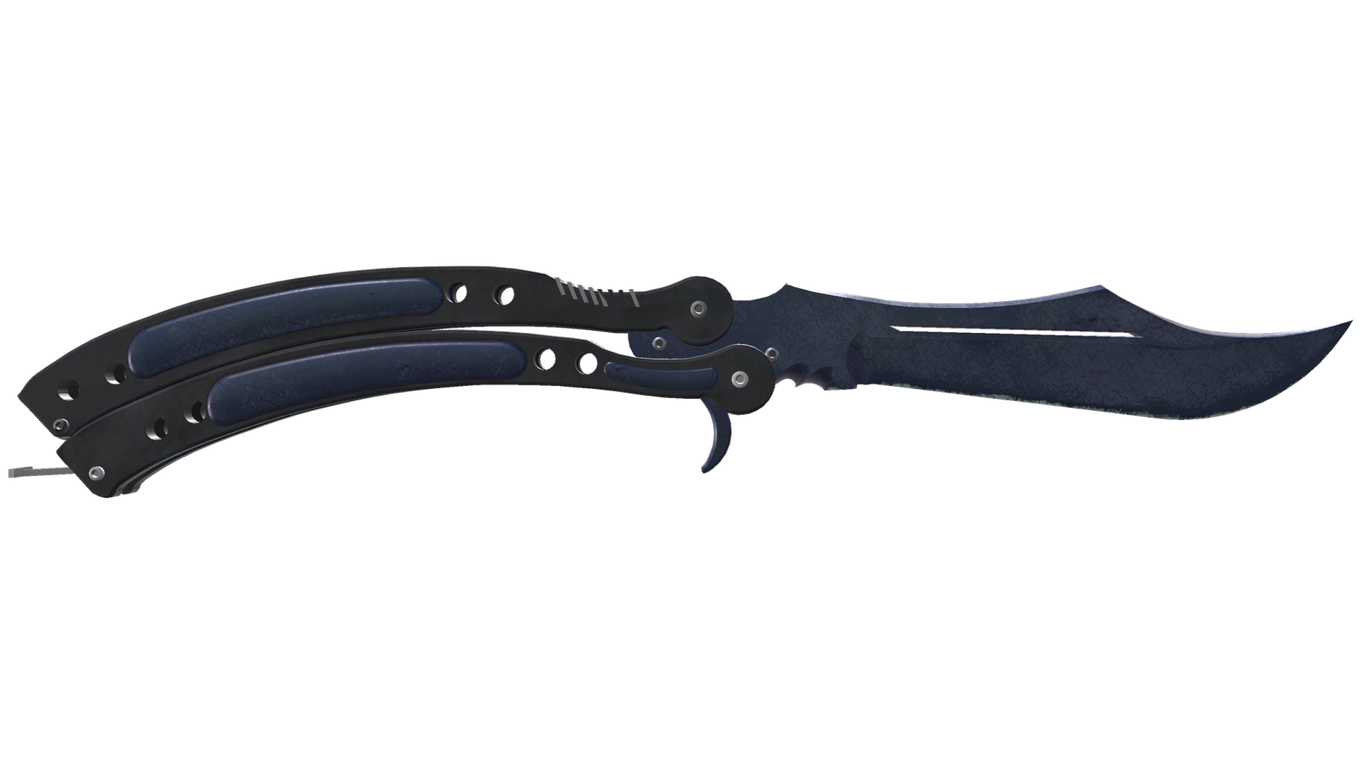★ StatTrak™ Butterfly Knife | Blue Steel (Battle-Scarred)