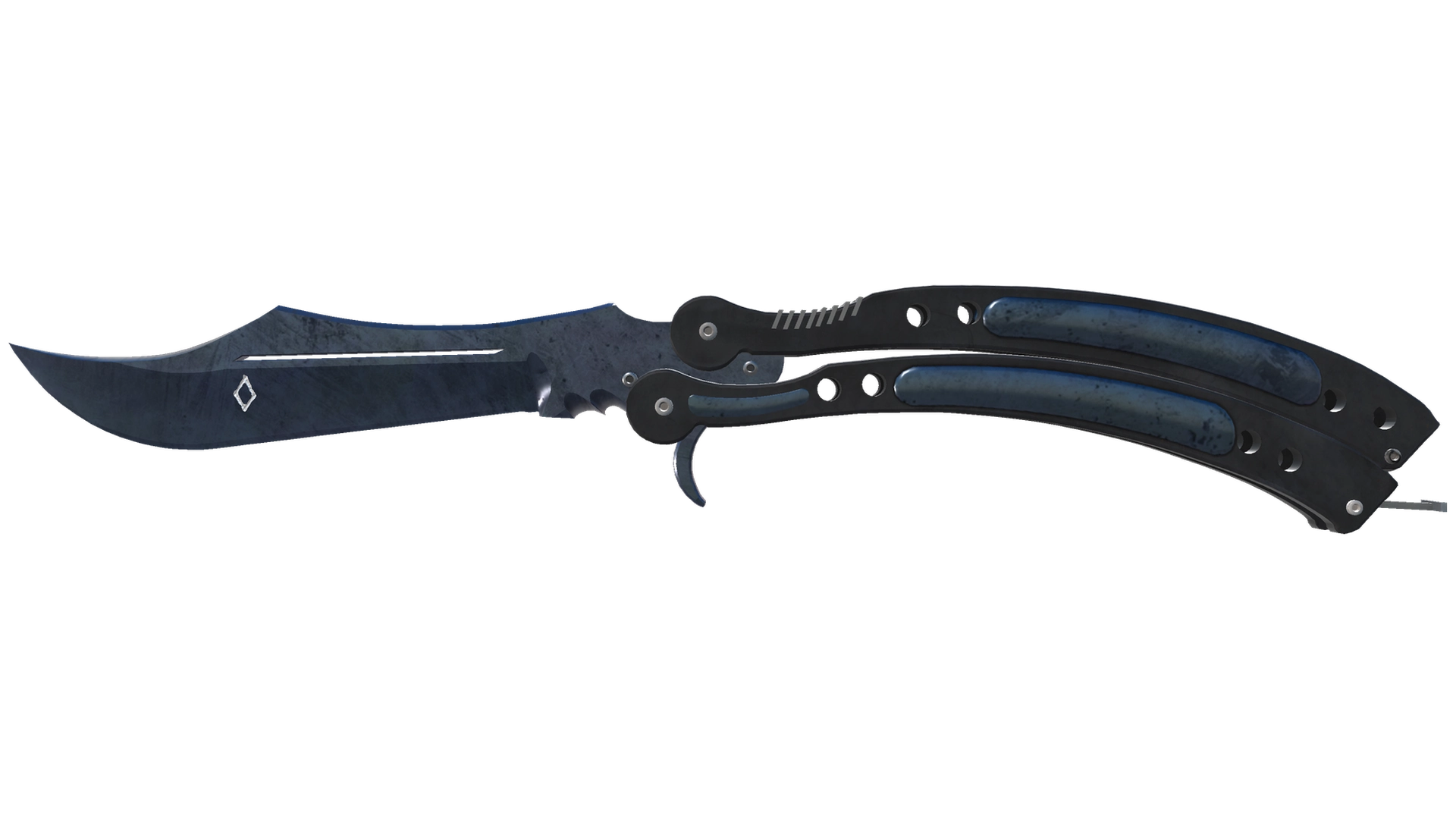 ★ StatTrak™ Butterfly Knife | Blue Steel (Minimal Wear)