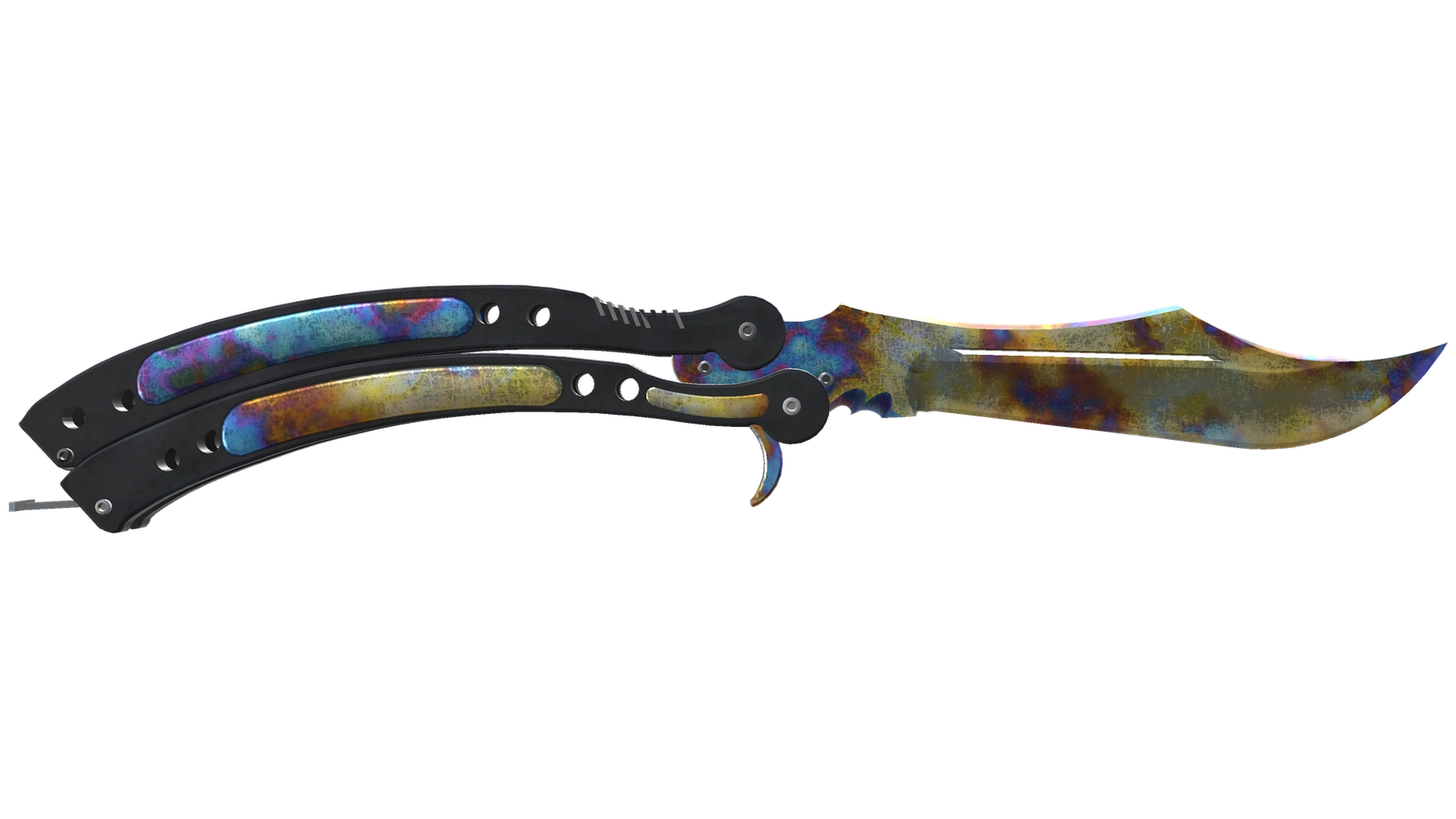 ★ StatTrak™ Butterfly Knife | Case Hardened (Well-Worn)
