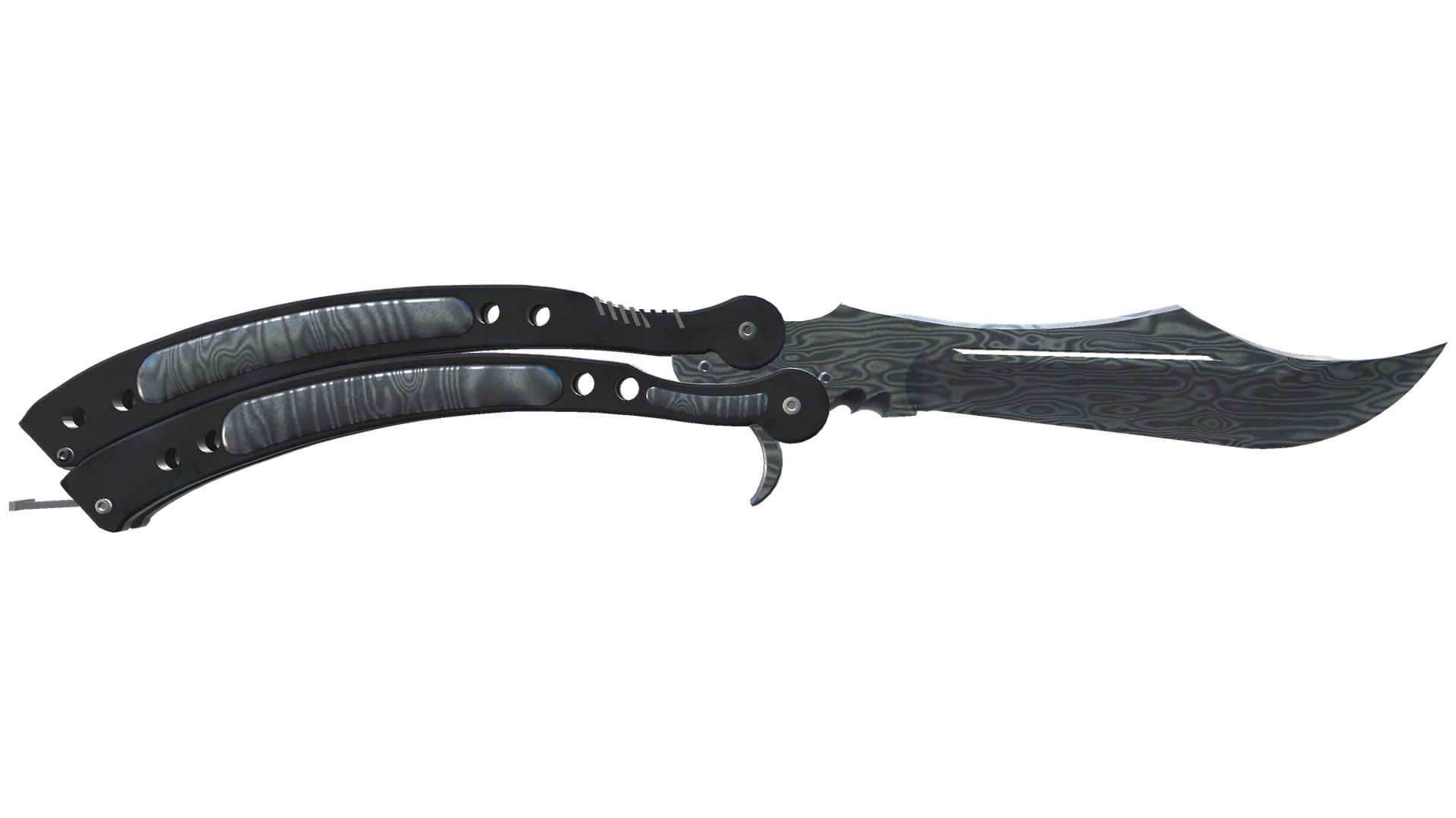 ★ StatTrak™ Butterfly Knife | Damascus Steel (Battle-Scarred)