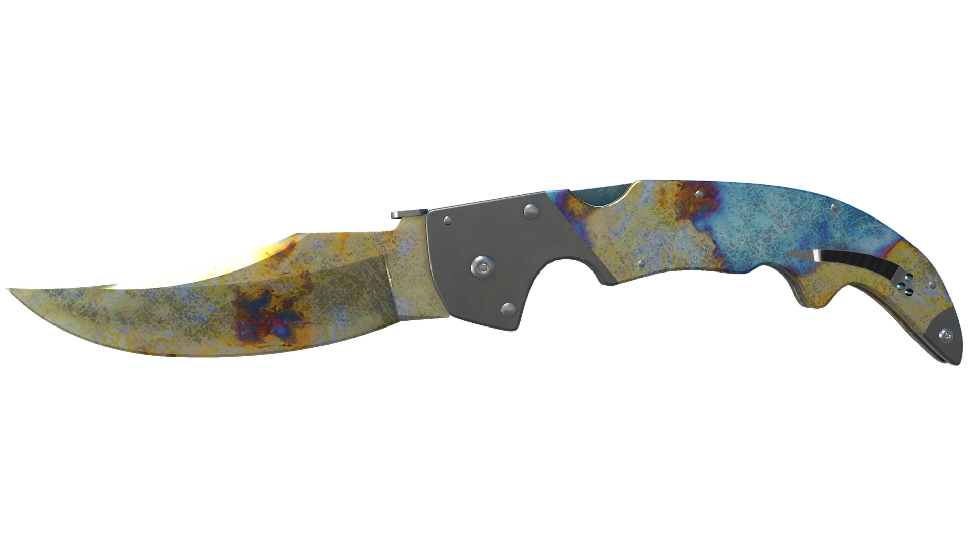 ★ StatTrak™ Falchion Knife | Case Hardened (Well-Worn)