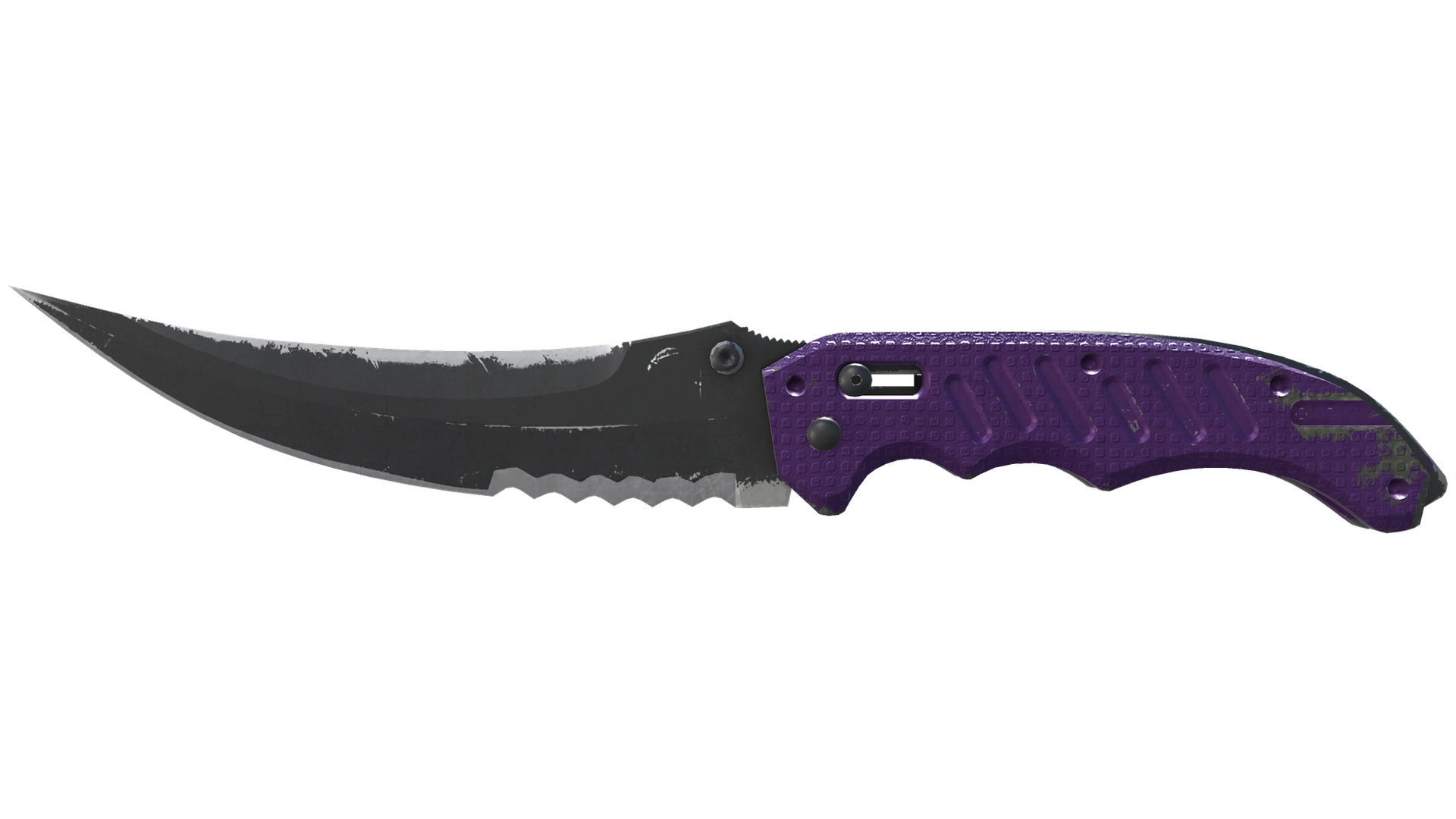 ★ StatTrak™ Flip Knife | Ultraviolet (Well-Worn)