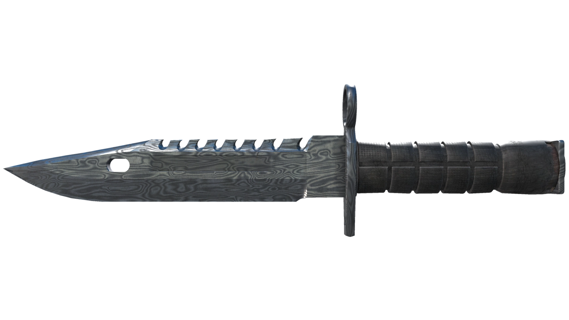 ★ StatTrak™ M9 Bayonet | Damascus Steel (Battle-Scarred)