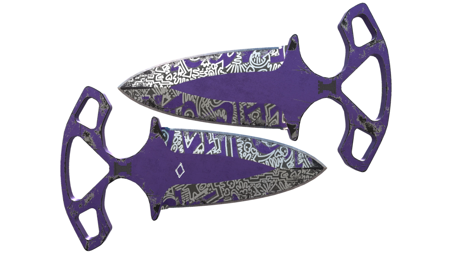 ★ StatTrak™ Shadow Daggers | Freehand (Well-Worn)