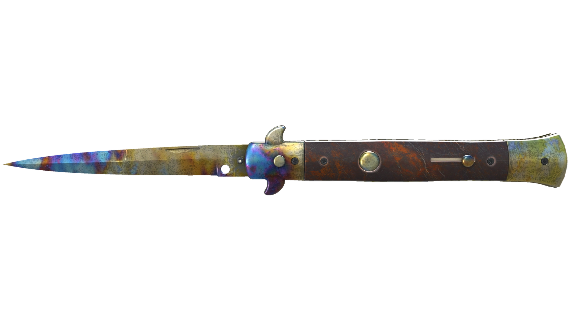 ★ StatTrak™ Stiletto Knife | Case Hardened (Well-Worn)