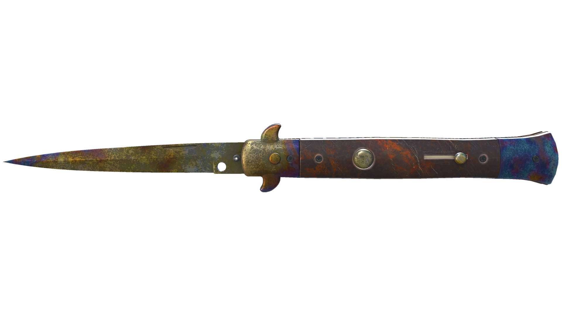 ★ Stiletto Knife | Case Hardened (Battle-Scarred)
