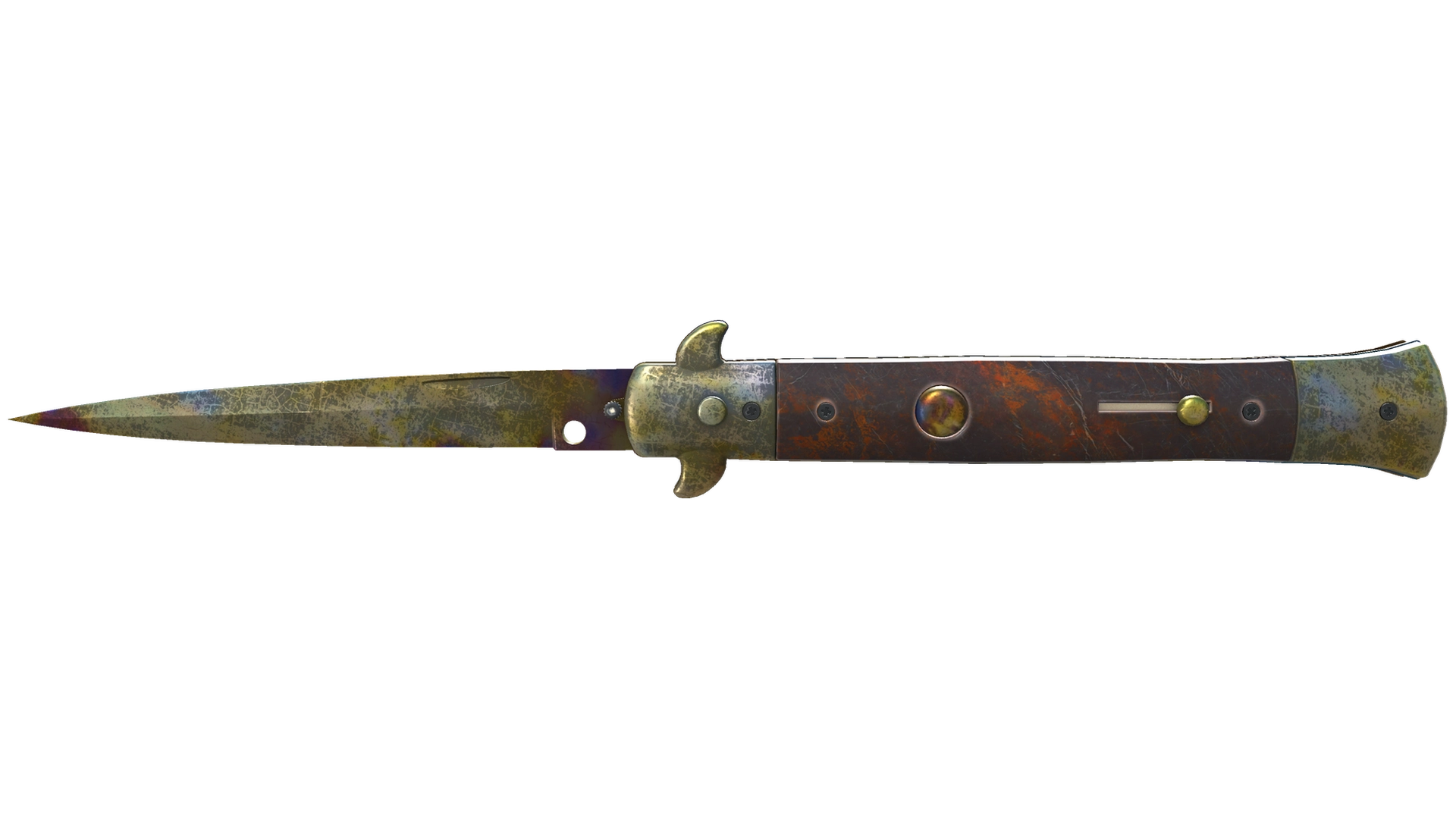★ Stiletto Knife | Case Hardened (Battle-Scarred)