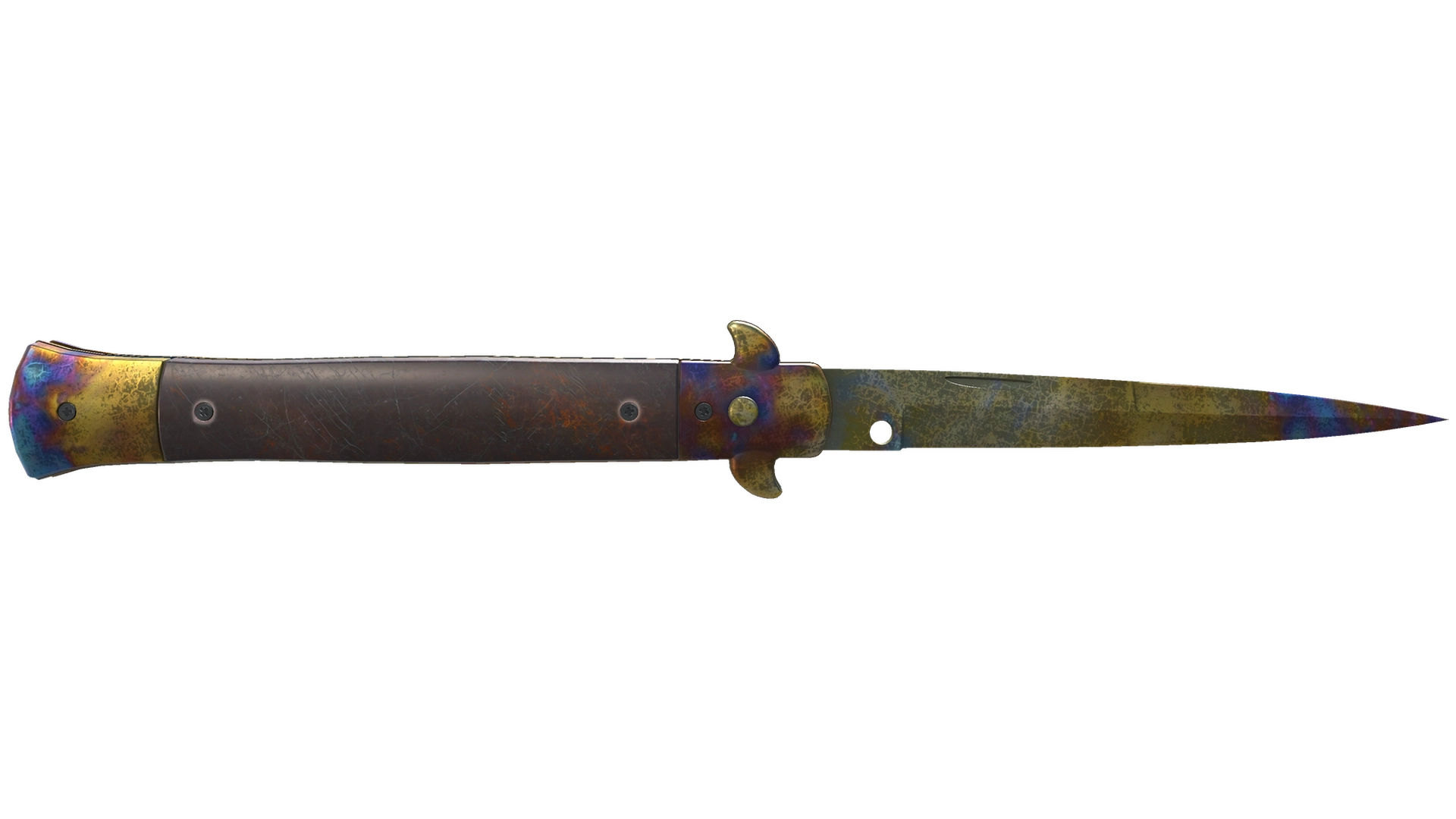 ★ Stiletto Knife | Case Hardened (Battle-Scarred)