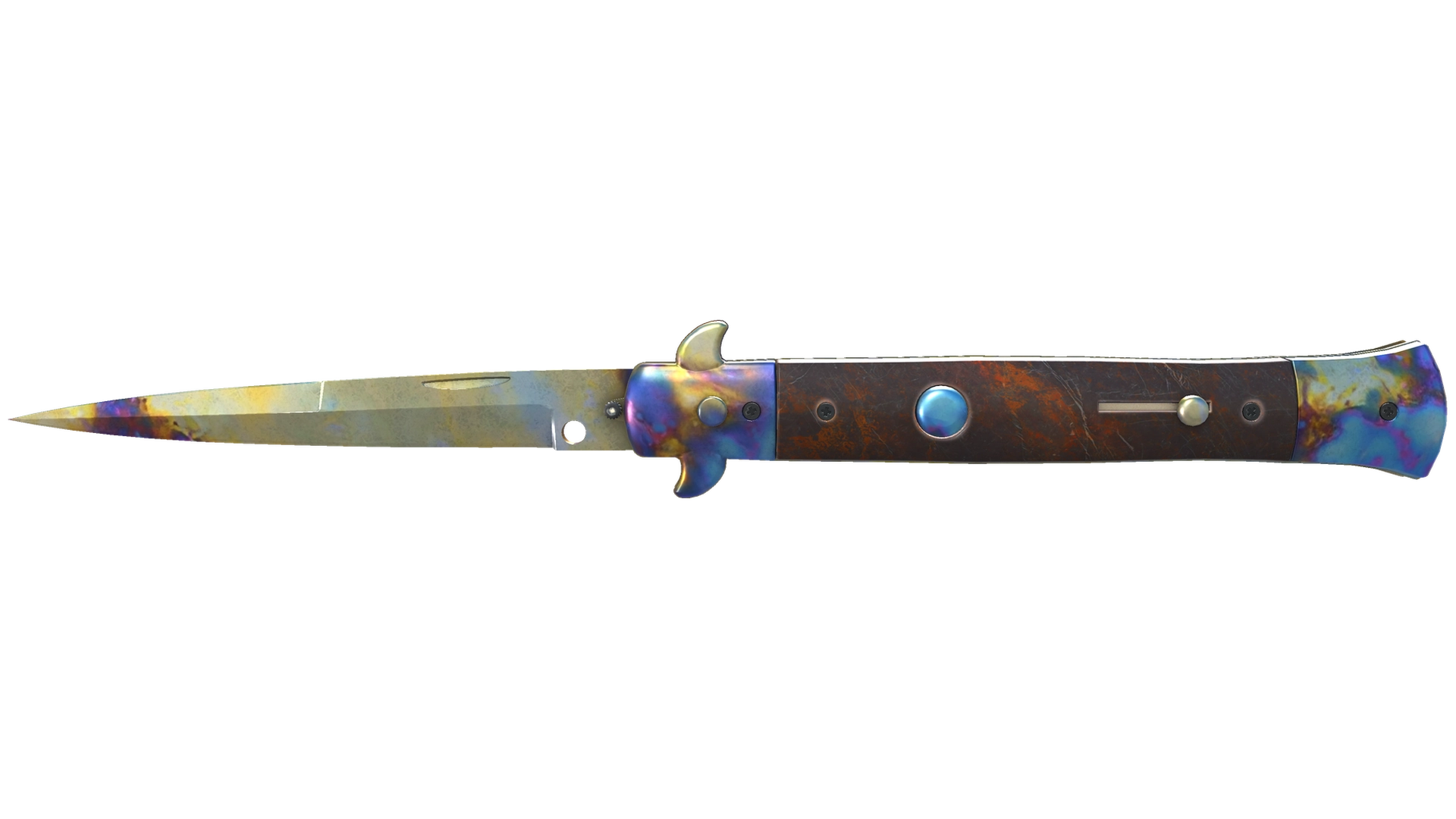 ★ Stiletto Knife | Case Hardened (Minimal Wear)