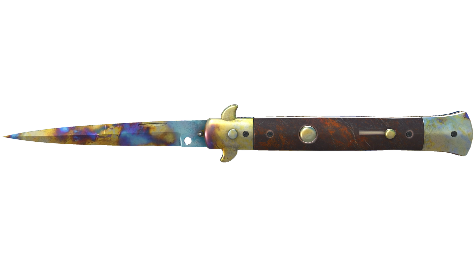 ★ Stiletto Knife | Case Hardened (Minimal Wear)