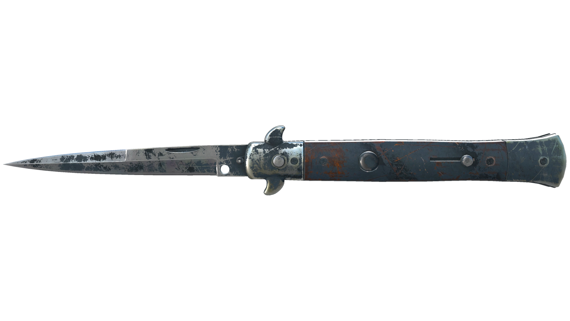 ★ Stiletto Knife | Night Stripe (Battle-Scarred)