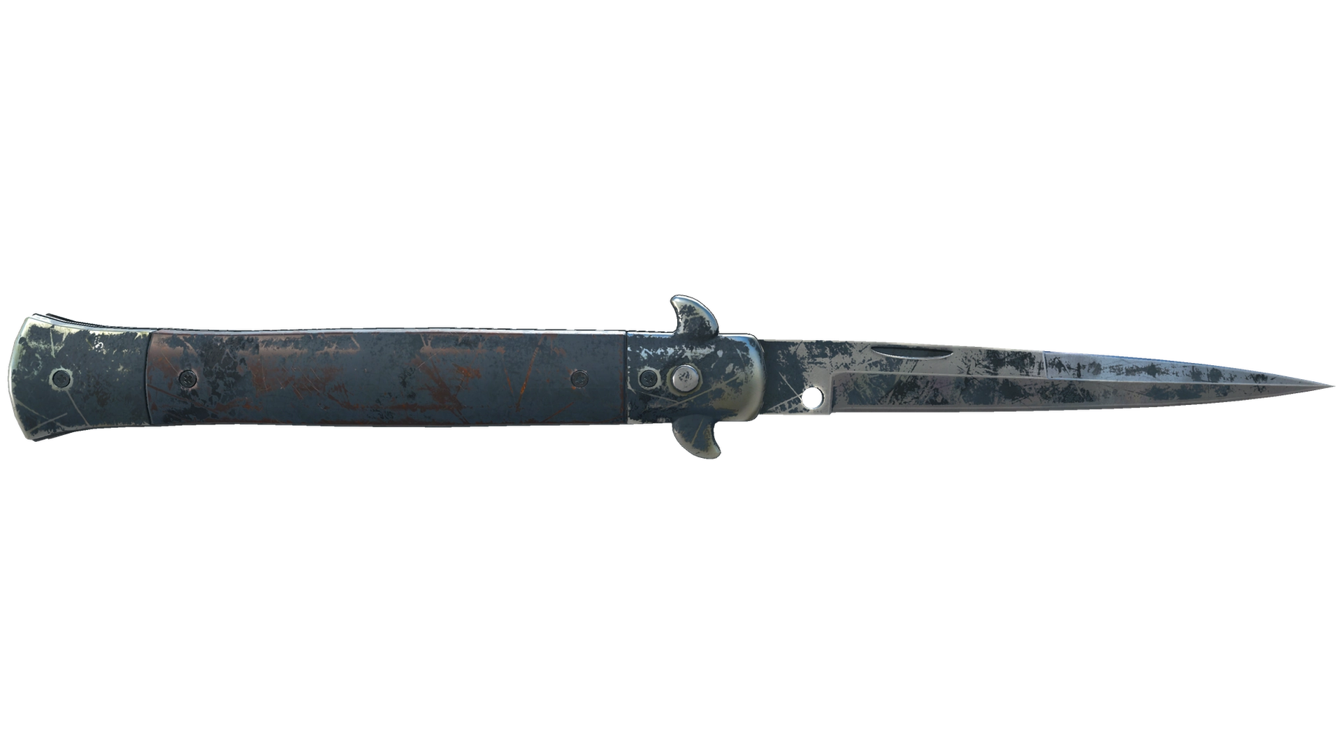 ★ Stiletto Knife | Night Stripe (Battle-Scarred)