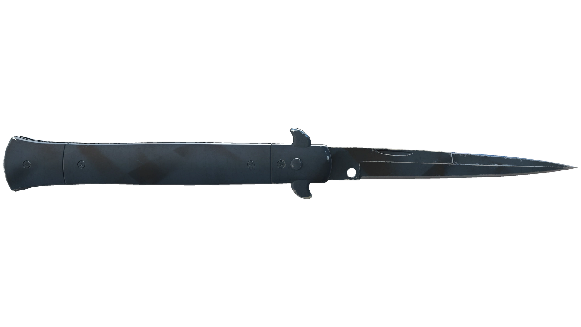 ★ Stiletto Knife | Night Stripe (Well-Worn)
